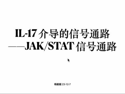 #能能运动小知识# No.1278
IL-17 介导的信号通路——JAK/STAT 信号通路
#每天学习一点点 #生命科学 #小知识 #坚持长期做正确的事