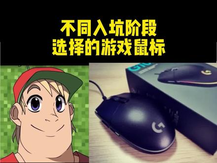 玩家不同阶段用的不同鼠标#游戏外设 #游戏鼠标 #罗技g502 #狗屁王