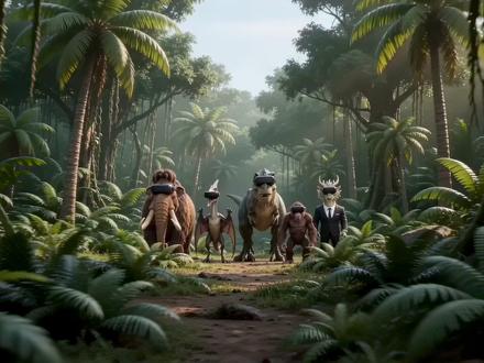 你鳄鱼叔叔依旧美美隐身! #地球online #AI创作浪潮计划 #方舟生存飞升 #恐龙 #进化