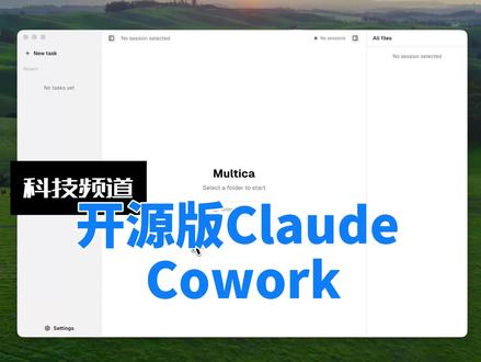 开源版 Claude Cowork 完全本地化、同时支持 Claude Code、Codex 以及开源的opencode #claude
