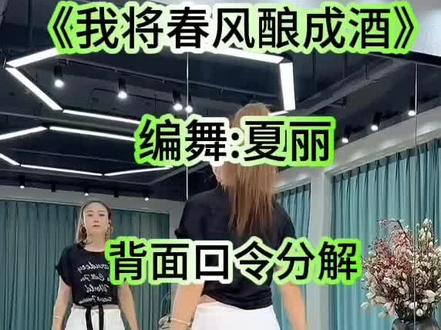 《我将春风酿成酒》背面口令分解完整版#分解教学 @DOU+上热门