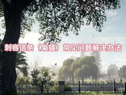 这一期视频是#刺客信条枭雄 一些常见的问题解决办法合集