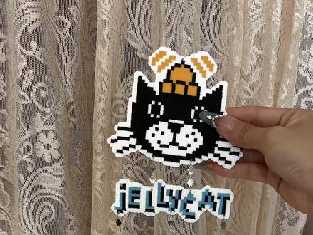 jellycat拼豆风铃制作教程来啦。让我看看你们的拼豆风铃!#晒晒我的拼豆扇子 #我在抖音玩拼豆 #拼豆教程 #拼豆风铃 #实用主义拼豆