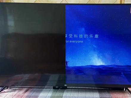 小米蓝屏不显示55寸,不换配件,不花成本,切除保护,当场出画面#液晶屏维修 #电视机 #家电维修