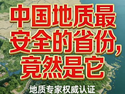 #安全 你知道中国地质最安全的省份是谁吗?不是四川、不是云南、也不是甘肃这些地质灾害高发区,而是一个几乎“零地震、零滑坡、零泥石流”的平原大省。它位于扬子地块最稳定的核心区域,全省90%以上都是平原,没有高山、没有深谷,更没有地震带穿过。近百年最大地震只有4.7级,滑坡泥石流几乎为零,地面沉降也被严格控制。到底是哪一个省?看完你绝对服!#定居 #科普 #宜居城市 #家长必读 @DOU+小助手