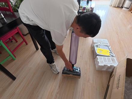 艺术家40S,高强度测试猫毛,看看效果能达到您的预期吗? 效果放到最后啦。看看能否达到您的预期。#添可洗地机#洗地机推荐#添可#西安#送货上门