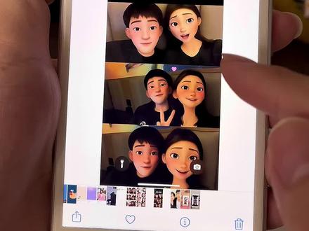 你们要的迪士尼卡通脸特效情侣壁纸教程来了!#迪士尼在逃公主 #迪士尼动漫脸 #迪士尼在逃公主情侣壁纸 #一键生成你的漫画头像