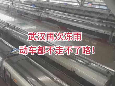 武汉高铁再次停运!#武汉冻雨