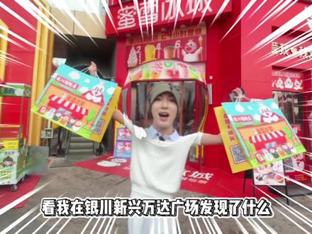 还有银川人不知道?! #银川落地签#蜜雪旗舰店 #蜜雪冰城旗舰店 #蜜雪限定饮品 #粉黛春山圣代碗
