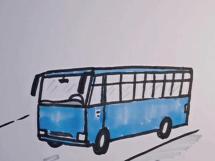 #创作灵感 #画客车#儿童简笔画 #一起学画画 #简笔画 #想画就画 #上热门🔥