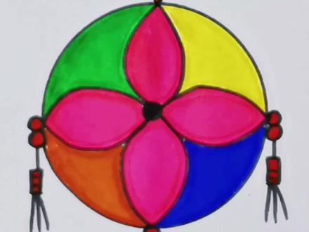 三月三壮族绣球#简笔画 #画画