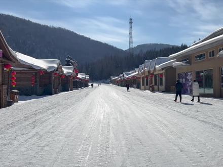 从雪乡开车去长白山,一路都是白色的世界,路面结冰车不停打滑 #东北自驾游 #雪乡 #长白山