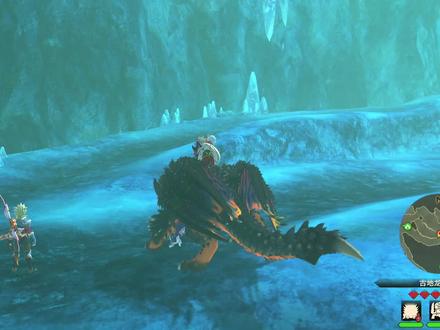 【怪物猎人物语2毁灭之翼】87:古地龙巢5层,美丽与死亡并存