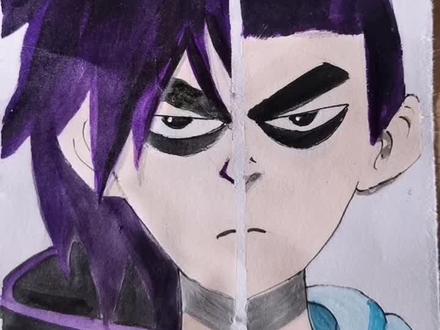 爸爸画的伍六七VS我画的伍六七#丙烯画