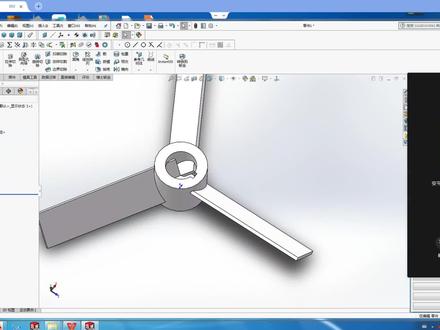指导学员绘制扇叶,需要长期指导的 可以私信我 #solidworks #远程指导