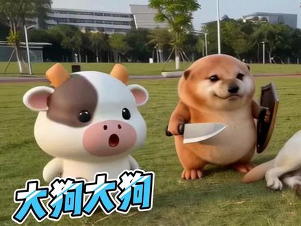 大狗大狗叫叫叫#我的刀盾 #大狗叫 #叮咚鸡 #耄耋