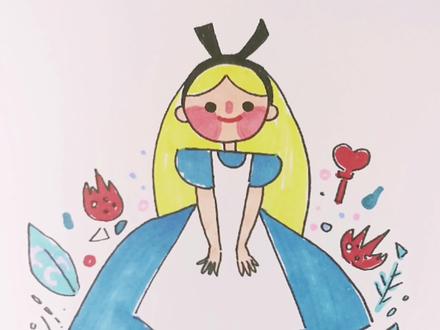 画一个爱丽丝梦游仙境的爱丽丝@DOU+小助手
#日常瞎画 #手绘 #简笔画