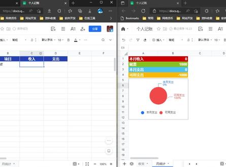 自己动手,做一个个人记账表格 #办公软件技巧 #office办公技巧 #excel #excel技巧