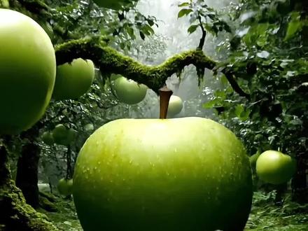 迷失在巨型果实森林里,你会选择? #asmr #解压视频 #治愈系 #ai创作浪潮计划 #极度舒适