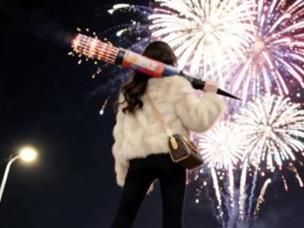 加特林一响 黄金万两🎆 过年这样拍,和姐妹一起手持加特林,所愿皆星辰,崩走霉运#加特林烟花 #过年氛围提前搞起来 #豆包ai #豆包出大片有两把刷子 #加特林烟花ai生成