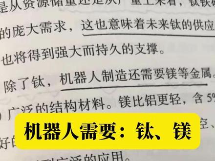书中对于小金属钛镁的硬核逻辑 时寒冰老师的《全球视野下的投资机会》,非常牛的一本书。
#好书分享 #读书分享 #知识分享 #提升认知
