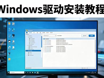 小白装系统,Windows系统驱动安装教程 #驱动安装 #电脑知识教学 #小白装机日记 #电脑技巧 #新手小白