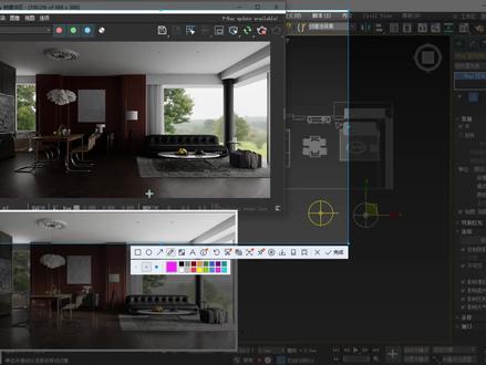 3DMAX室内空间曝光,赶紧试一试添加LUT,别说我没有告诉你#3dmax #效果图表现 #3DMAX教程