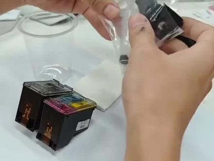 惠普打印机墨盒排气方法