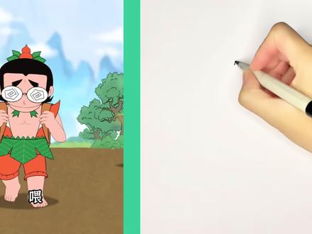 葫芦娃是好欺负的吗? #原创手绘 #动画小故事 #画渣日常