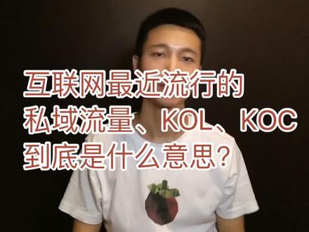 #互联网公司黑话 私域流量、KOL、KOC如何用“说人话”来解释?(完整版)