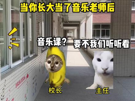 当你长大当了音乐老师后 #猫meme #音乐分享#海绵宝宝前苏联版