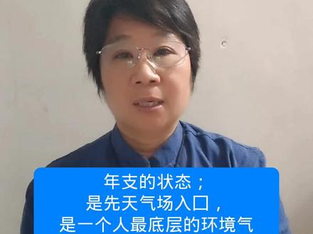 年支的状态;是先天气场入囗,是一个人最底层的环境气,是余生性格、选择、安全感根源