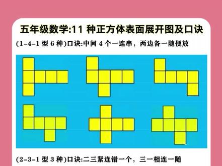 五个小正方体有几种摆法如何画-抖音