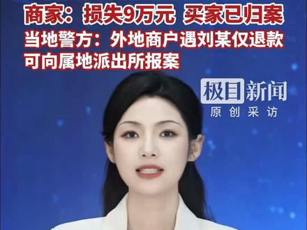 女子半年仅退款225个快递,立富婆人设销售所得财物,商家:损失9万元,买家已归案,当地警方:外地商户遭遇刘某仅退款,可向属地派出所报案(原创采访)