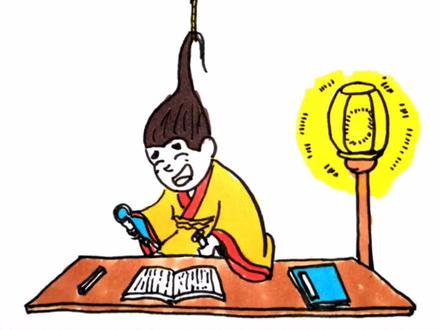 边听故事边学画,儿童寓言故事《悬梁刺股》创意简笔画 #儿童简笔画 #简笔画 #创意简笔画 #儿童寓言故事