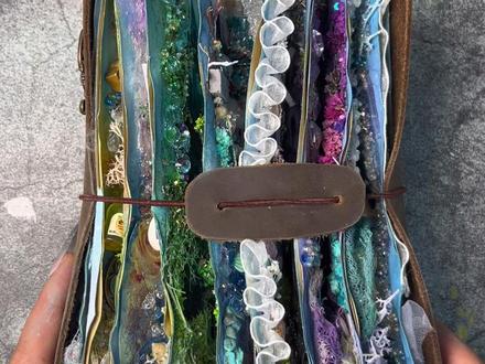 【海洋主题】翻翻看啦~#手帐#艺术垃圾杂志#junkjournal #失眠 #治愈