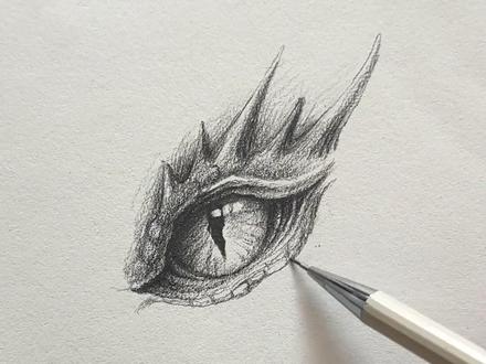 龙眼画法教学 详细版 #绘画过程分享 #龙眼睛画法#画龙教学