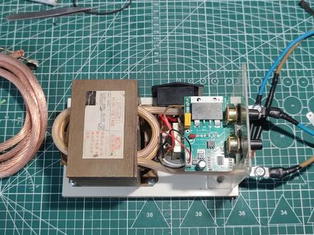 微波炉变压器自制点焊机翻车,改用25平方铜线效果完美!