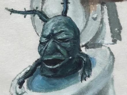 痞老板国画教学#万恶之源表情包 #国画教程 #痞老板