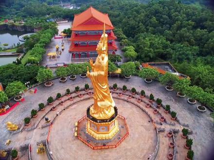 打卡广州市番禺区莲花山景区