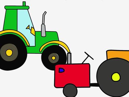 拖拉机简笔画教程 #交通工具 #拖拉机简笔 #儿童简笔画教程 #如何画拖拉机