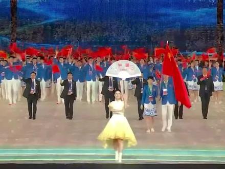 杭州亚运会开幕式,中国代表团入场,中国队,加油!#杭州亚运会开幕式 #杭州亚运会 #中国代表团入场