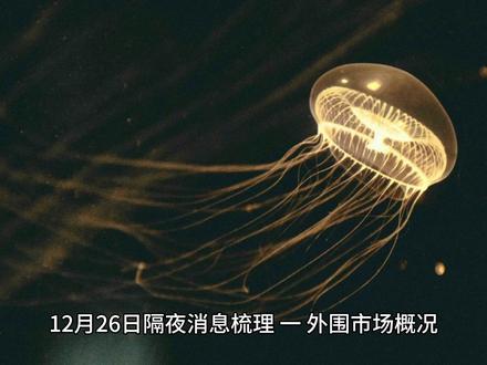 12月26日隔夜消息梳理 外围市场圣诞节休市!