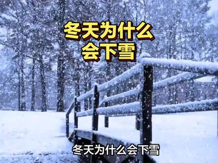 冬天为什么会下雪?雪又是如何形成的呢#涨知识啦 #探索发现 #下雪