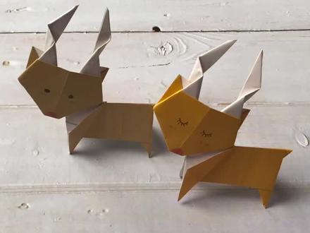 折纸立体动物-小鹿(上)#手工#折纸#创意