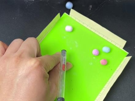 #手工 #一起做手工 跟我做这个好玩解压的粉笔小桌球
