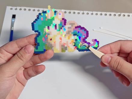 拼豆玩法(2/100)超级无敌亮晶晶✨的拼豆覆膜教程来咯
#拼豆 #小马宝莉 #手工diy作品大赏