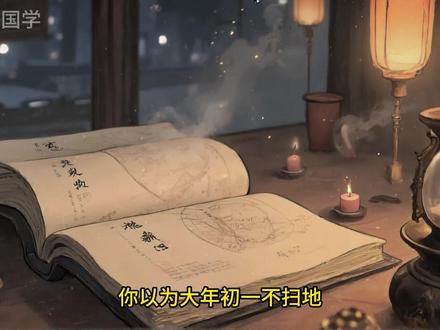 我们都搞错了,正月初一不能扫地,不是因为怕穷! #过年#国学智慧 #人生哲理 #人生智慧 #为人处世 #春节