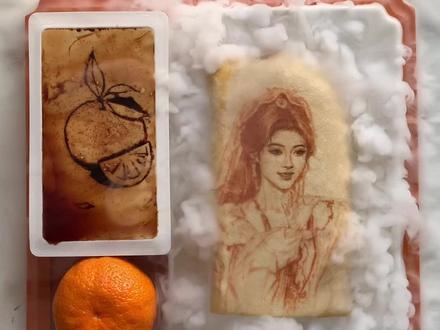 蜜橘们来取餐了,豆腐画鞠婧祎~ #豆腐画 #古装 #明星 #鞠婧祎