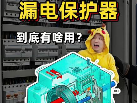 家里有漏电保护器,真的能防止触电吗? 漏电保护器上的那个小按钮为啥要每月按一次?#科普#涨知识#科学实验#知识科普#科学小实验